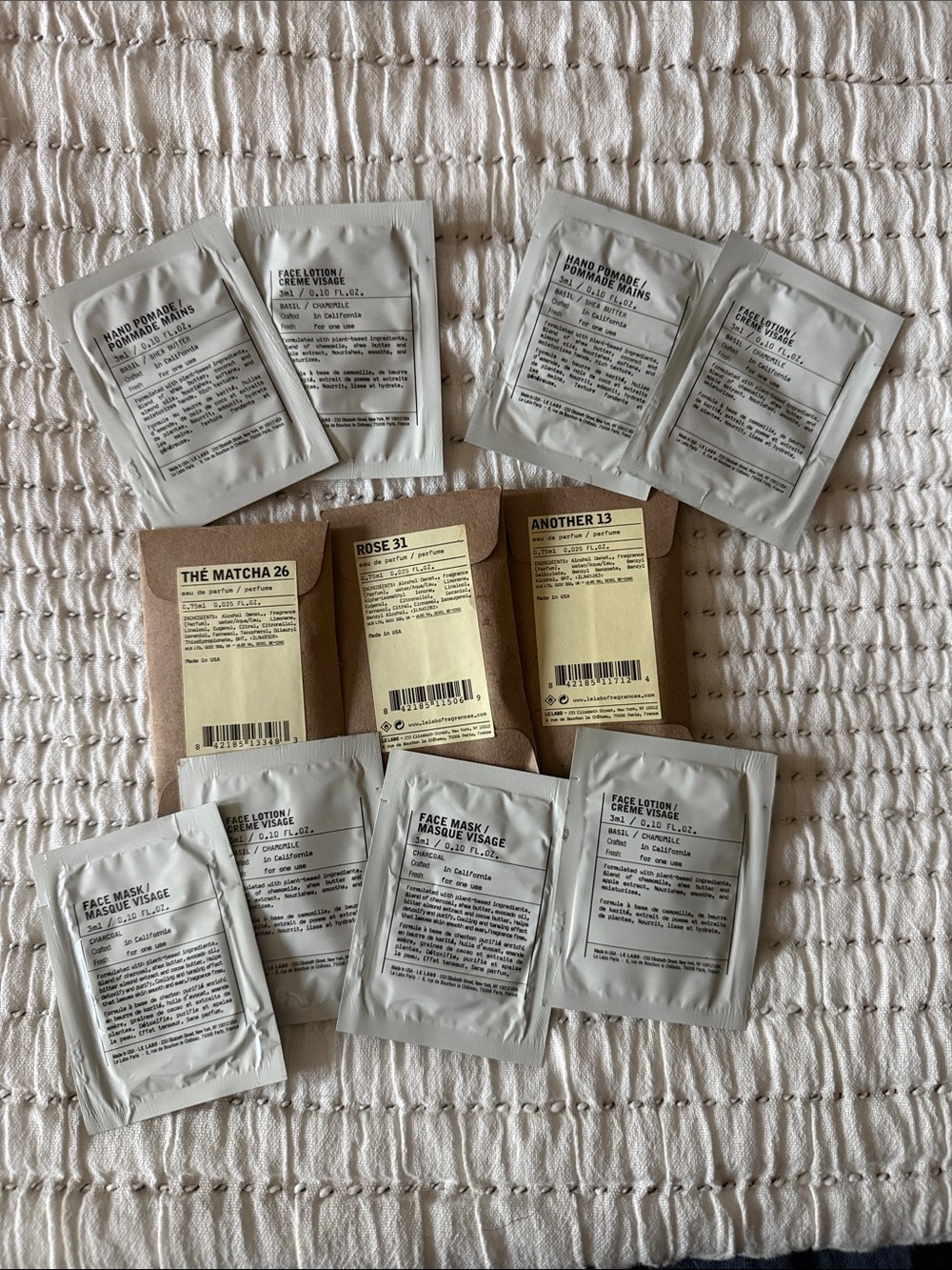 Le Labo Skincare Sample Sachets